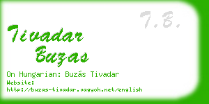 tivadar buzas business card